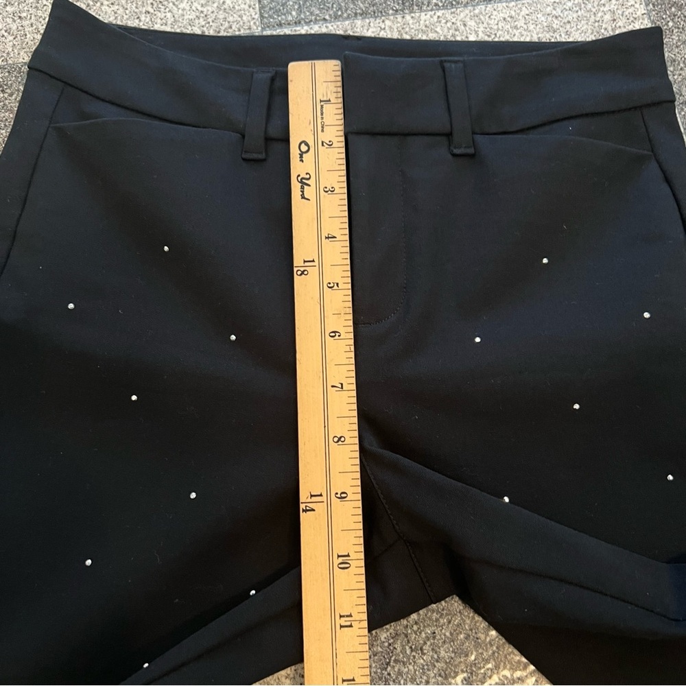 Old Navy Women's Rhinestone High Rise Pixie Skinny Pants- Black 0 - Picture 9 of 12